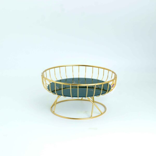 Gold Frame Metal Fruit Basket