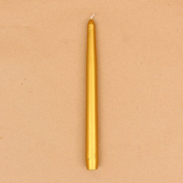 Taper Candle | Stick Candle |Gold Color | 25 cm