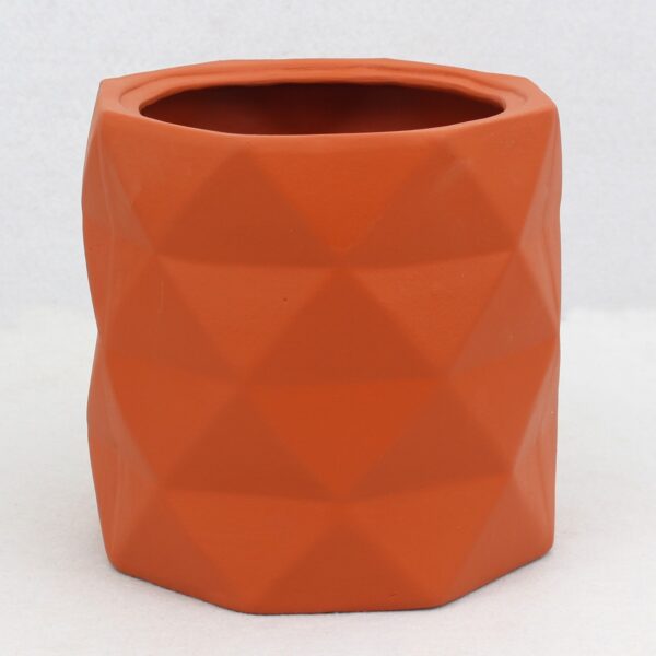 Natural Clay Pot Diamond Cut Design