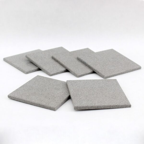 Quartz Stone Coaster Set Gray Stone - Image 2