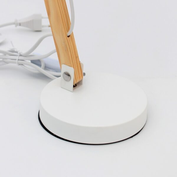 Wooden desk lamp White Color (without Bulb) - Image 2