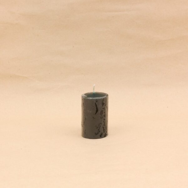 Pillar Candle Dark Green Color | 5*7.5 cm