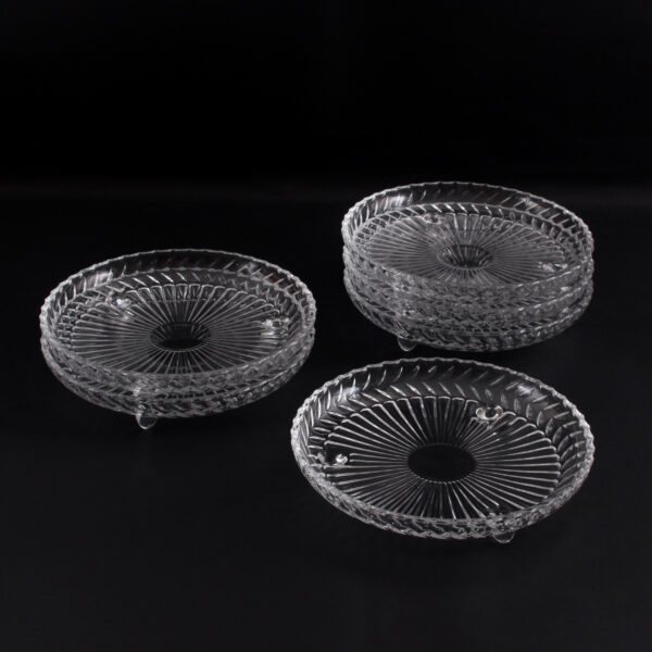 Glass Plate Set Of 6  STR