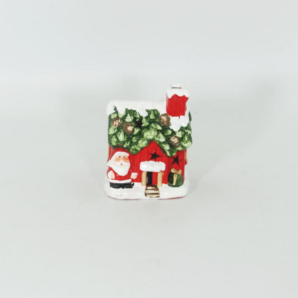 Christmas Ceramic Ornament House With Light