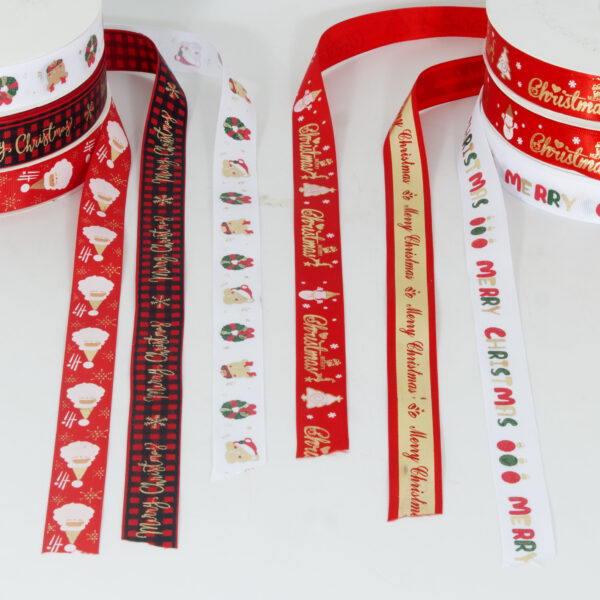 Cloth Ribbon Christmas printed