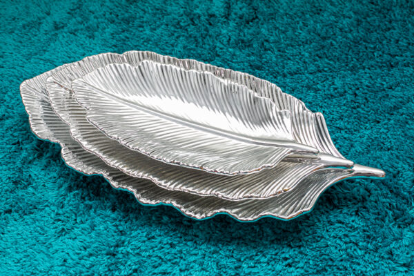 Silver CER Leaf Dish