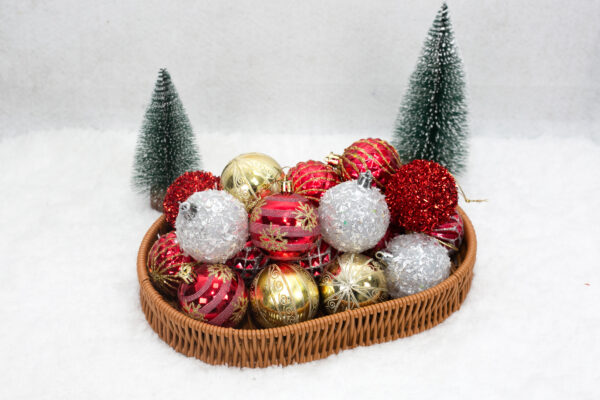 Christmas Baubles 20cm, 9pcs in Box