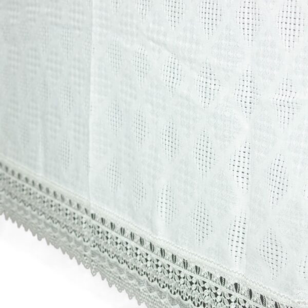 Table Cloth - Emboss Design (White)