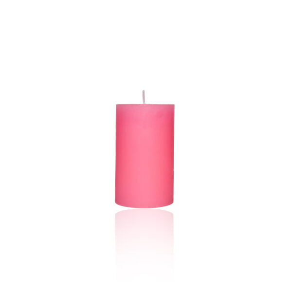 Pink - Candle Round Pillar