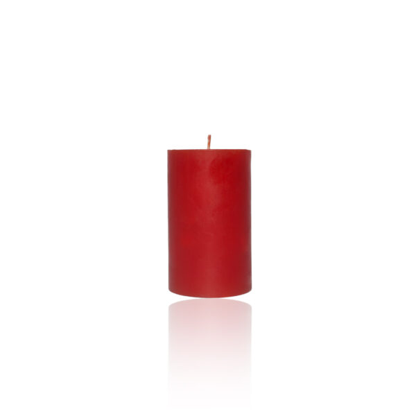 Red - Candle Round Pillar