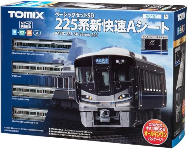 TOMIX 90191 N Gauge Basic Set SD 225 Series New Rapid A Seat Railway Model Introduction Set