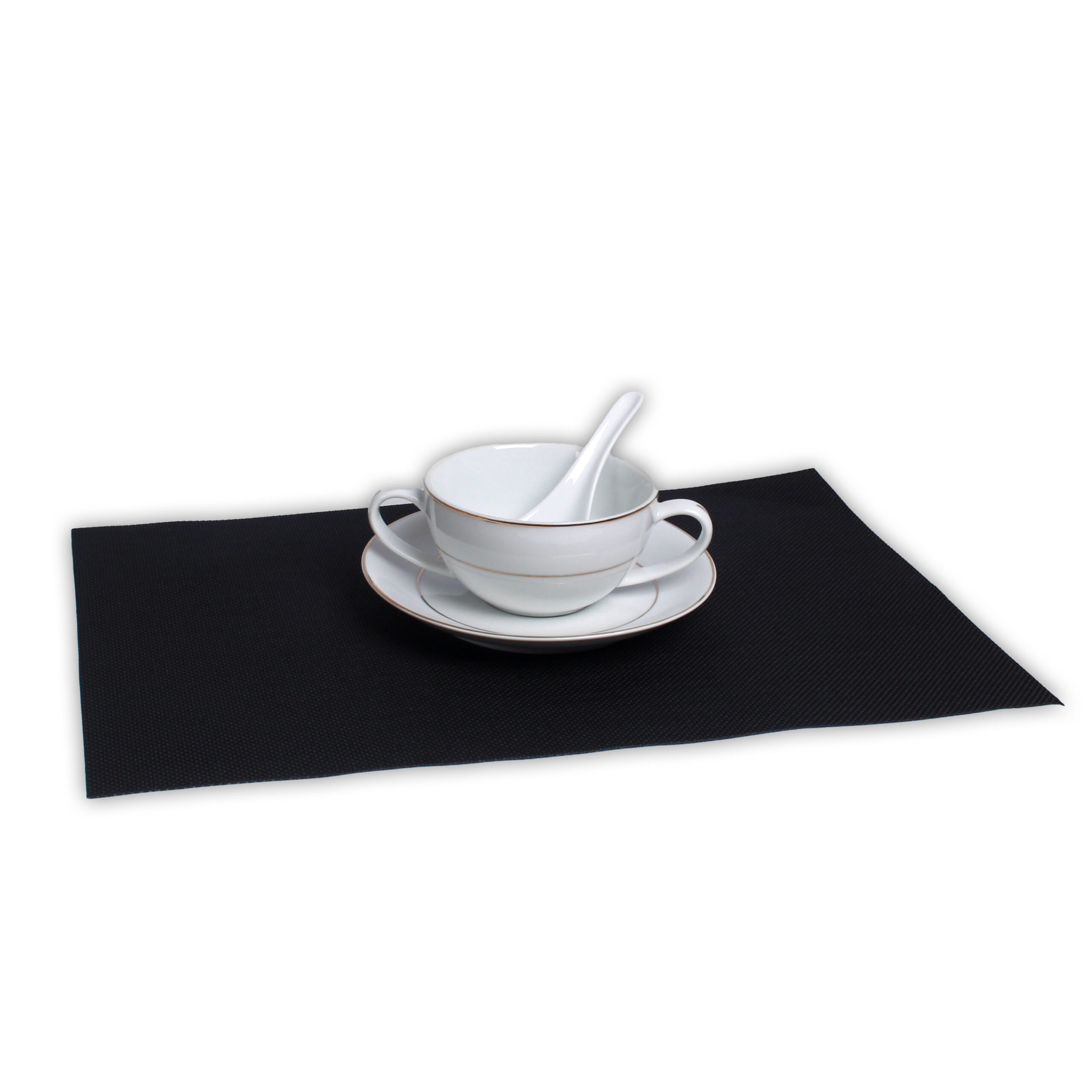 Plain Table Mat - Black