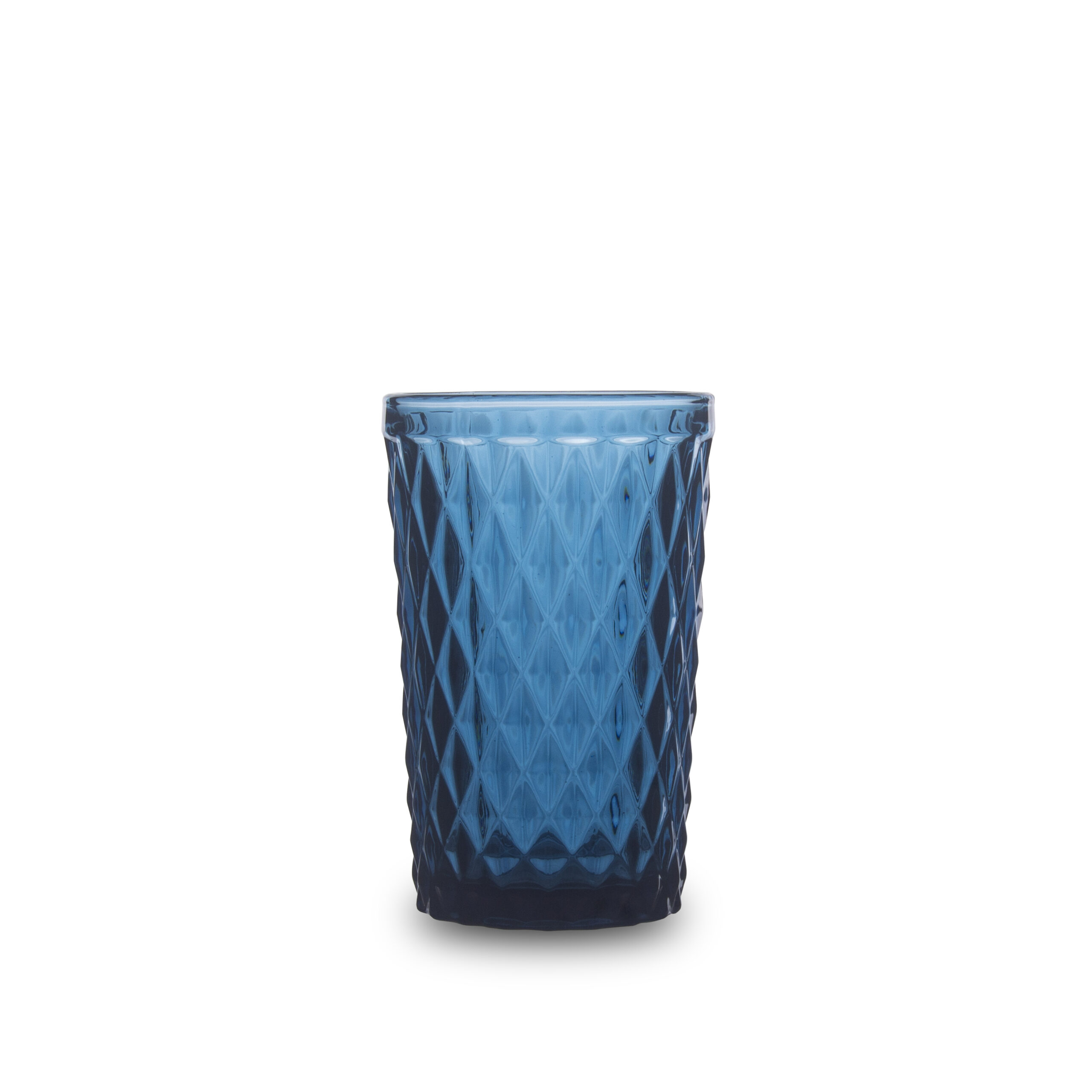 Drinking Glass - Coloured Blue