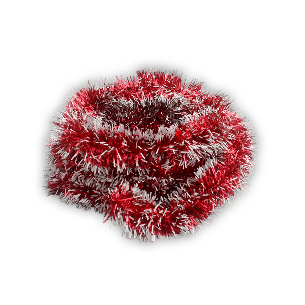2 Meters Christmas Streamers Two Tone - Red