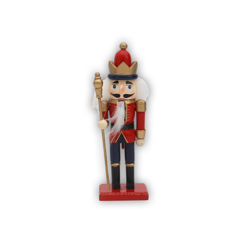 Wooden Nutcracker 16cm Small - Design 02