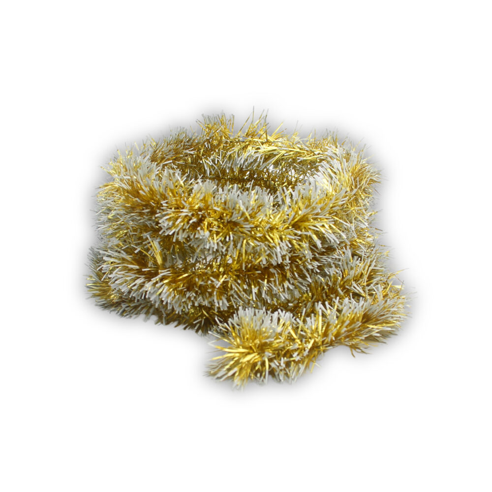 2 Meters Christmas Streamers Two Tone - Gold