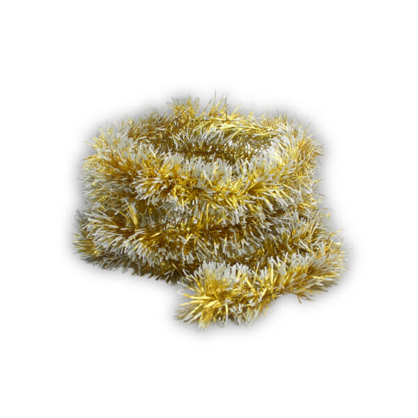 2 Meters Christmas Streamers Two Tone - Gold