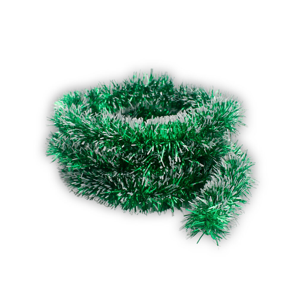 2 Meters Christmas Streamers Two Tone - Green