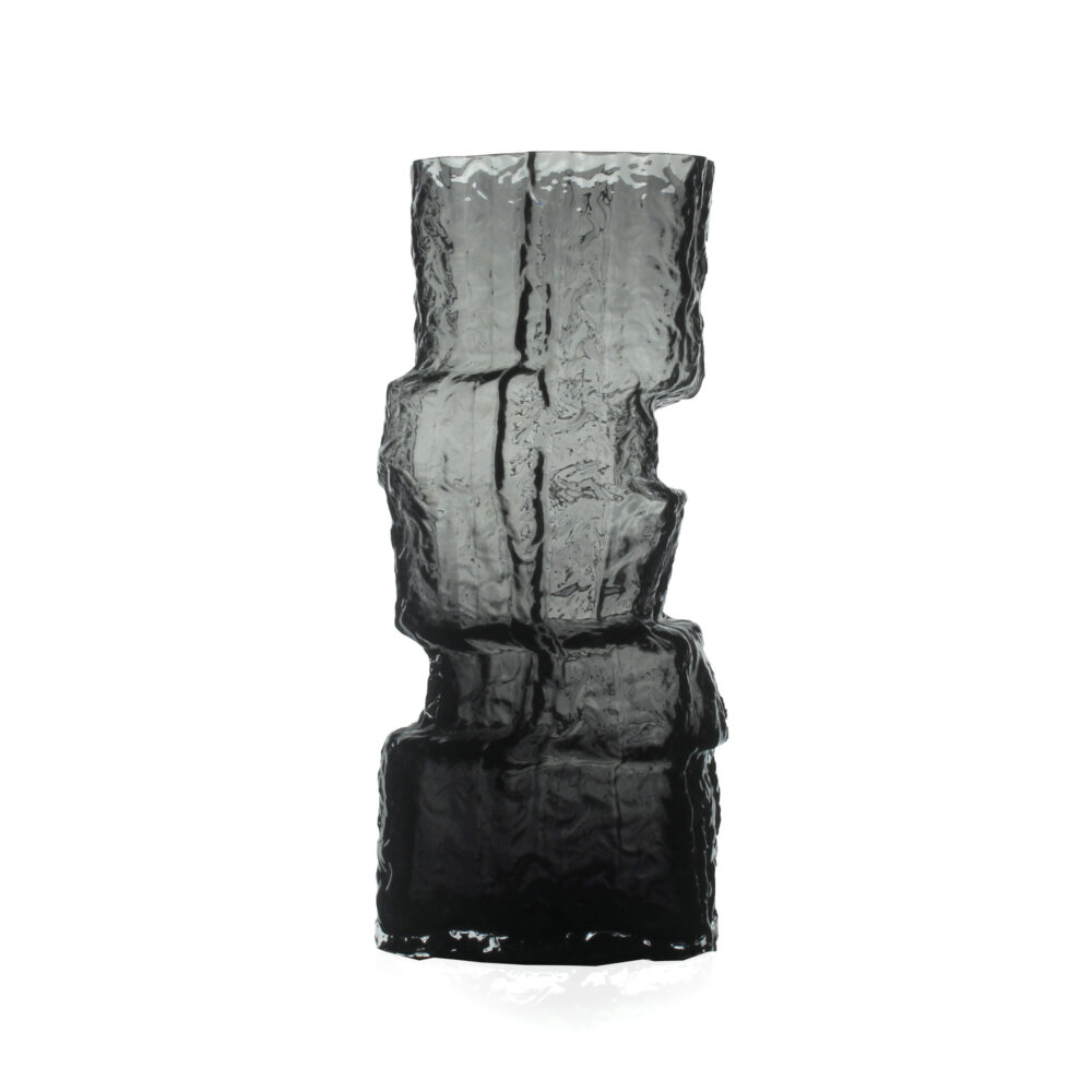 Black Abstract Glass Vase
