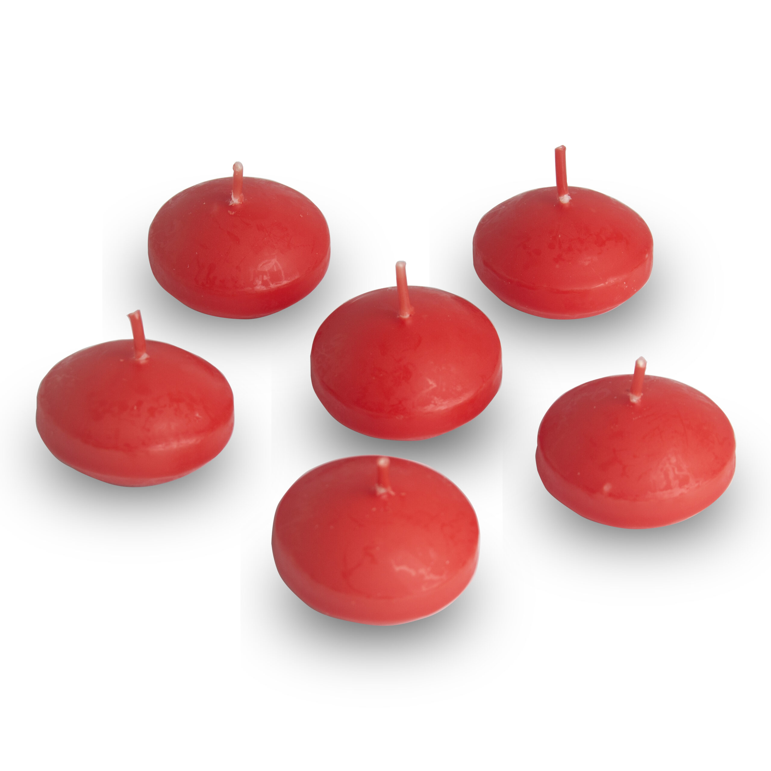 Floating Candle 6 Pieces Pack - Red - Image 2