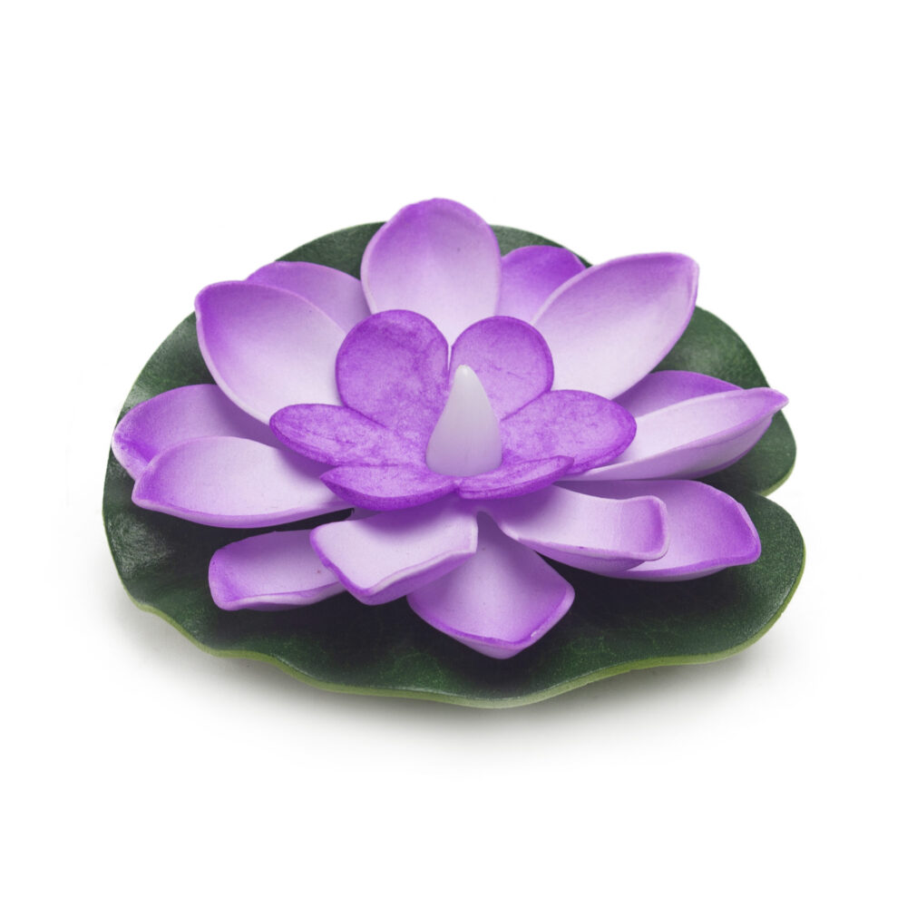 Lotus Flower Battery - Water - Purple