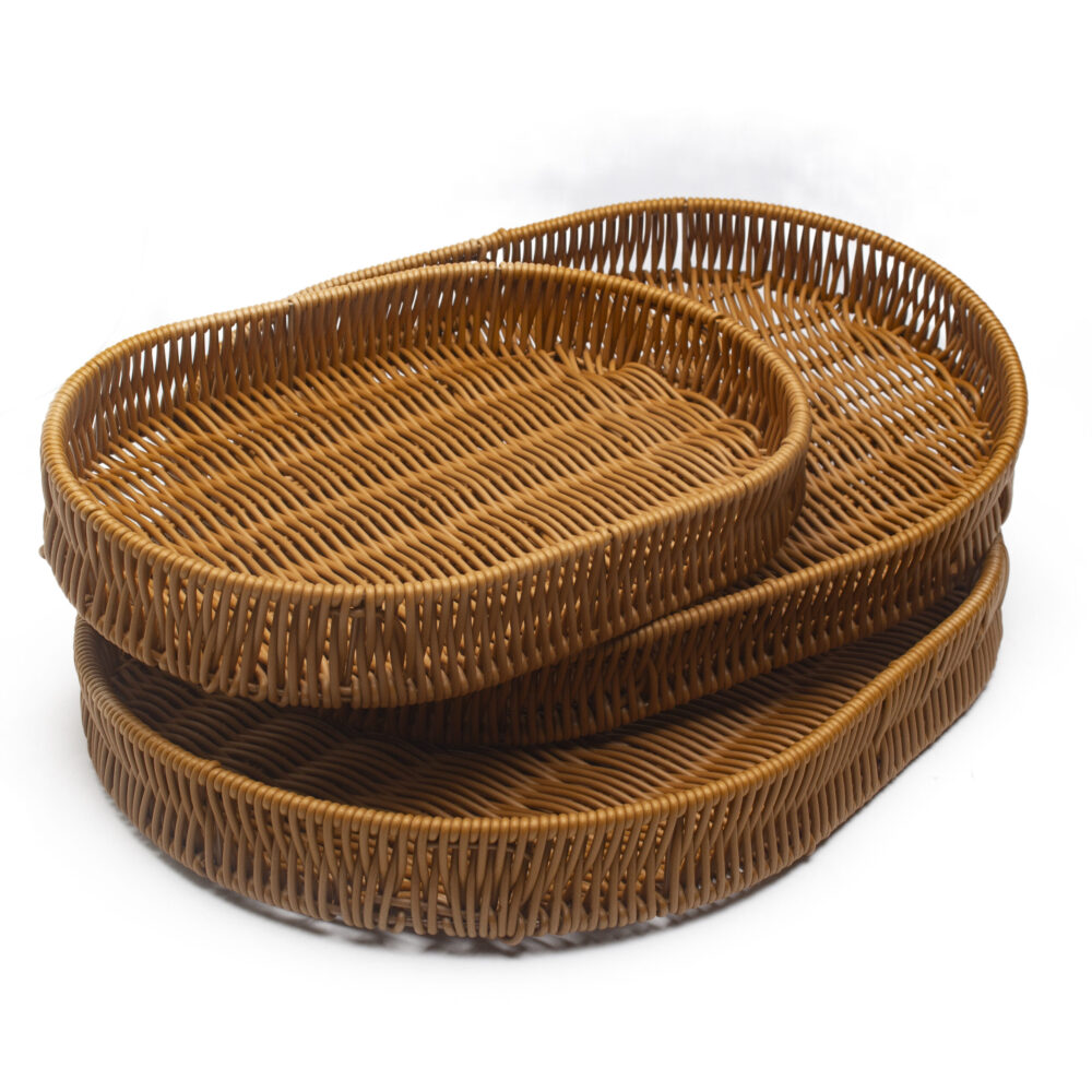 Plastic Cane Tray Ovel