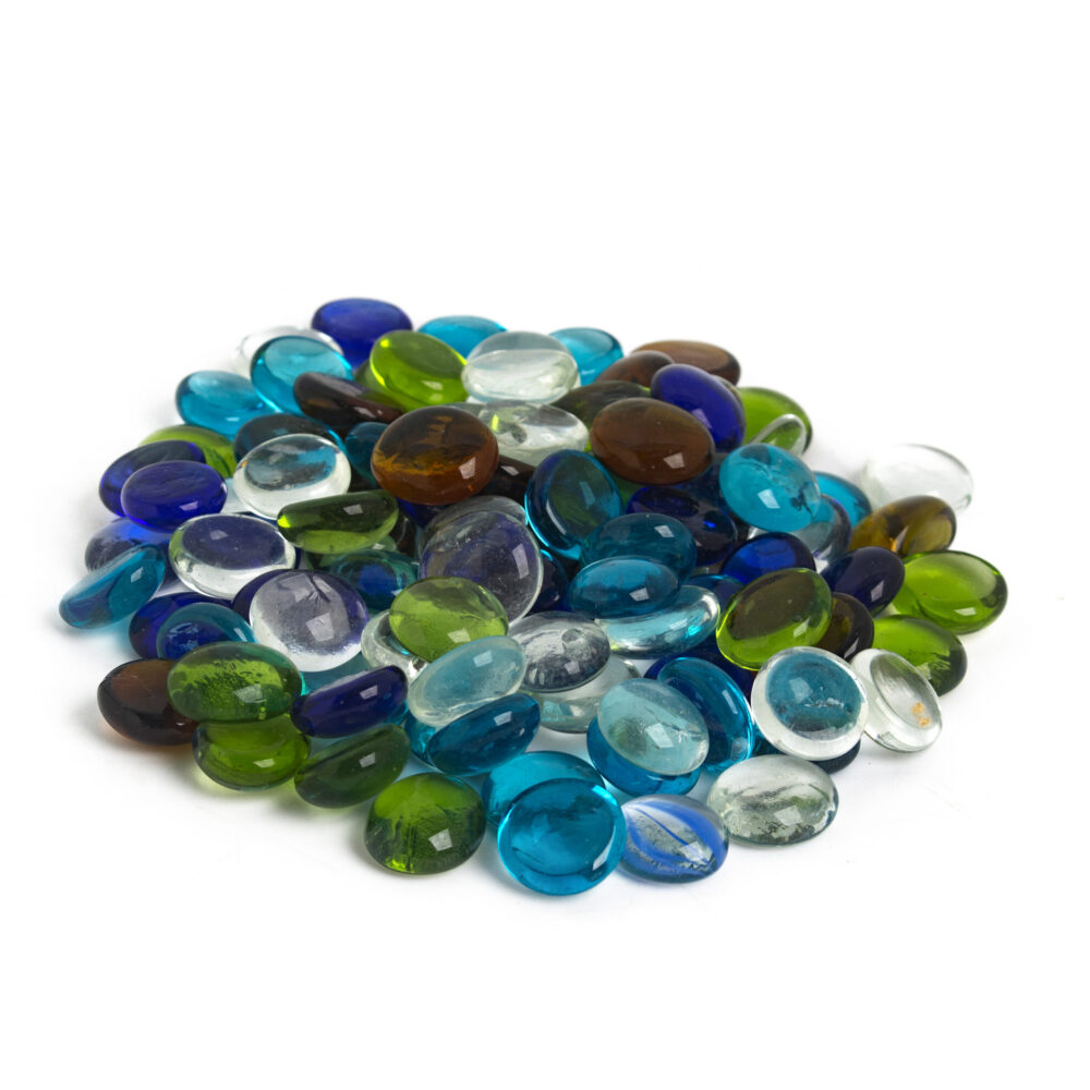 Multi Glass Stone - Pebble