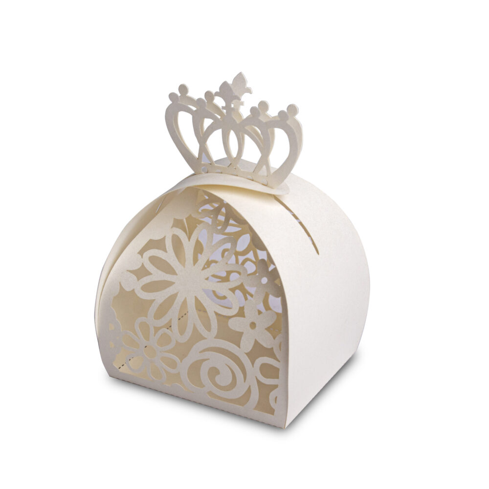 Cake Box Crown - White