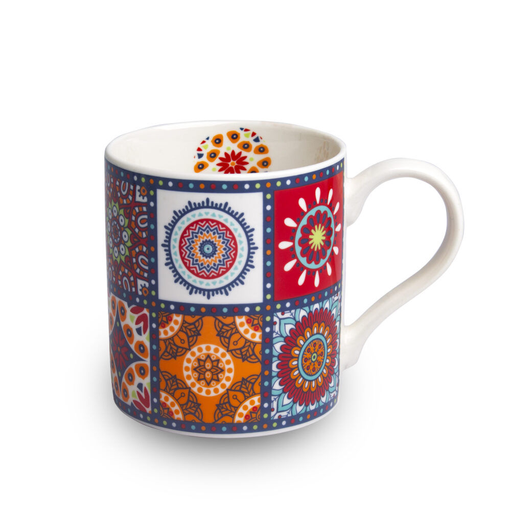 Ceramic Mug Batik Printed - Design 02