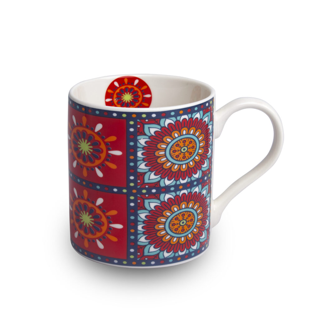 Ceramic Mug Batik Printed - Design 01