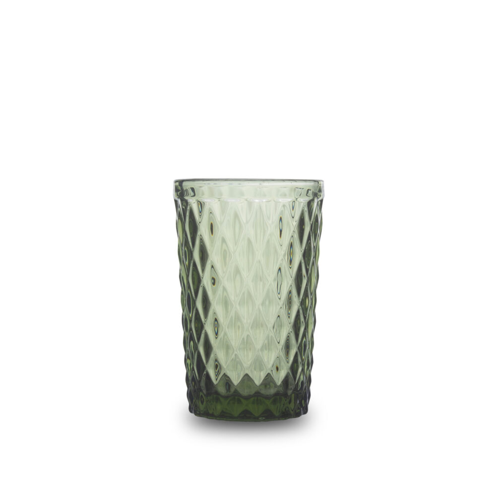 Drinking Glass - Coloured Green
