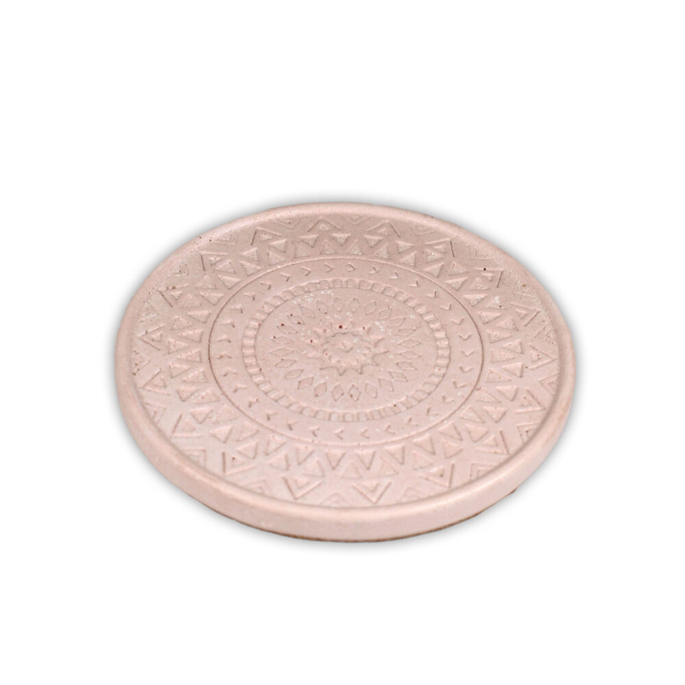 Ceramic Coaster 6 Pieces Set - Pink