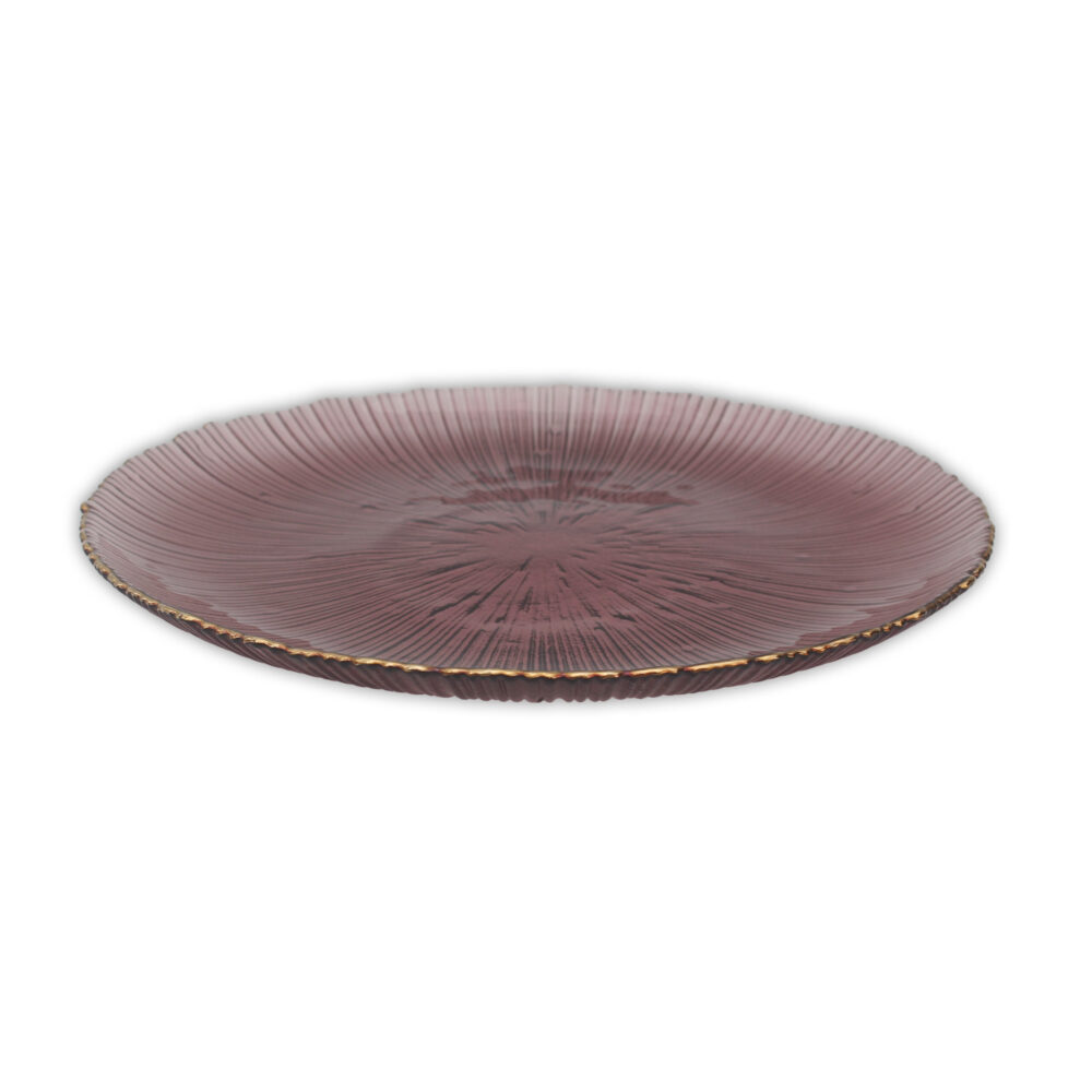 Gold Line Charger Plate - Pink - Special Promotion