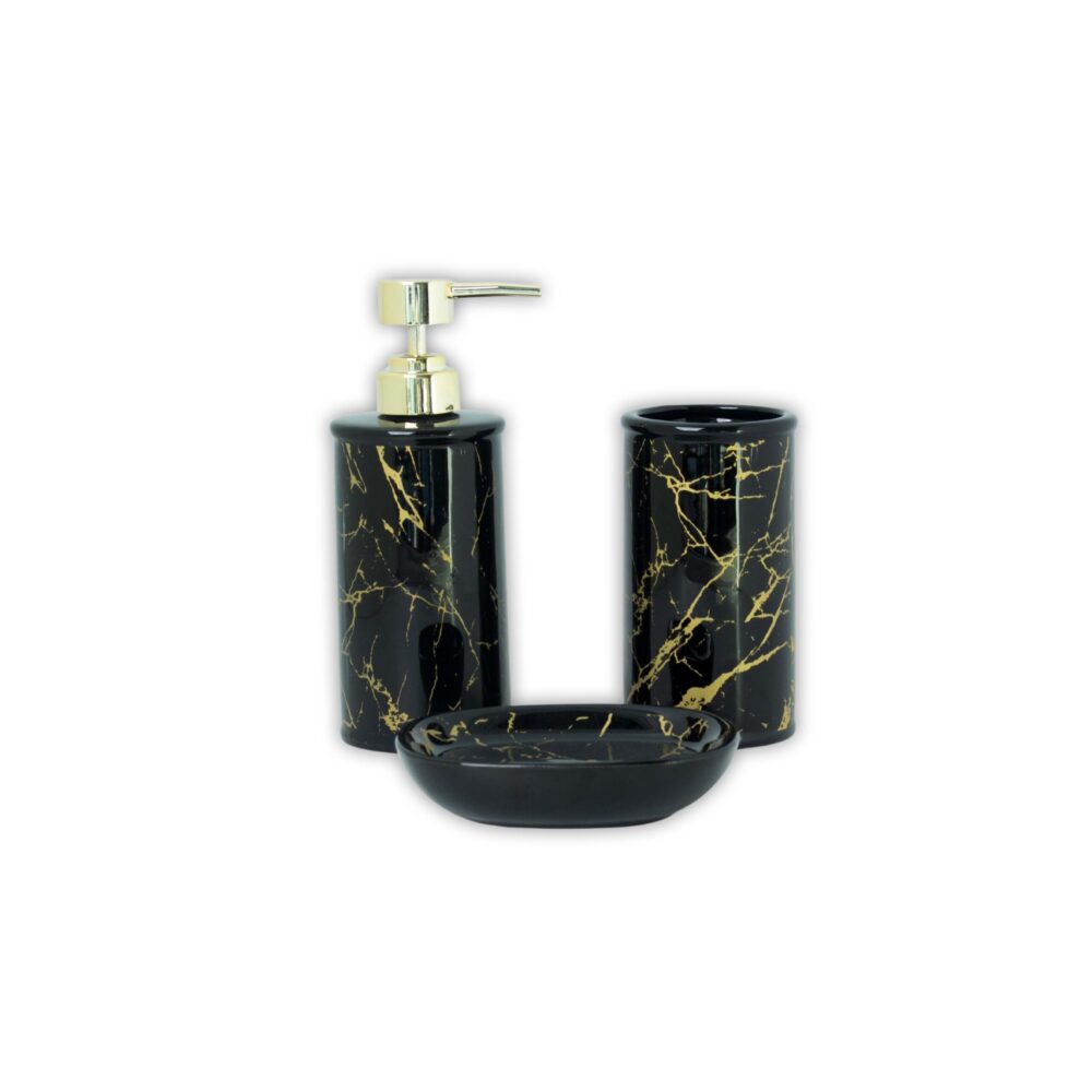 Bathroom Set Marble - 2 - Black
