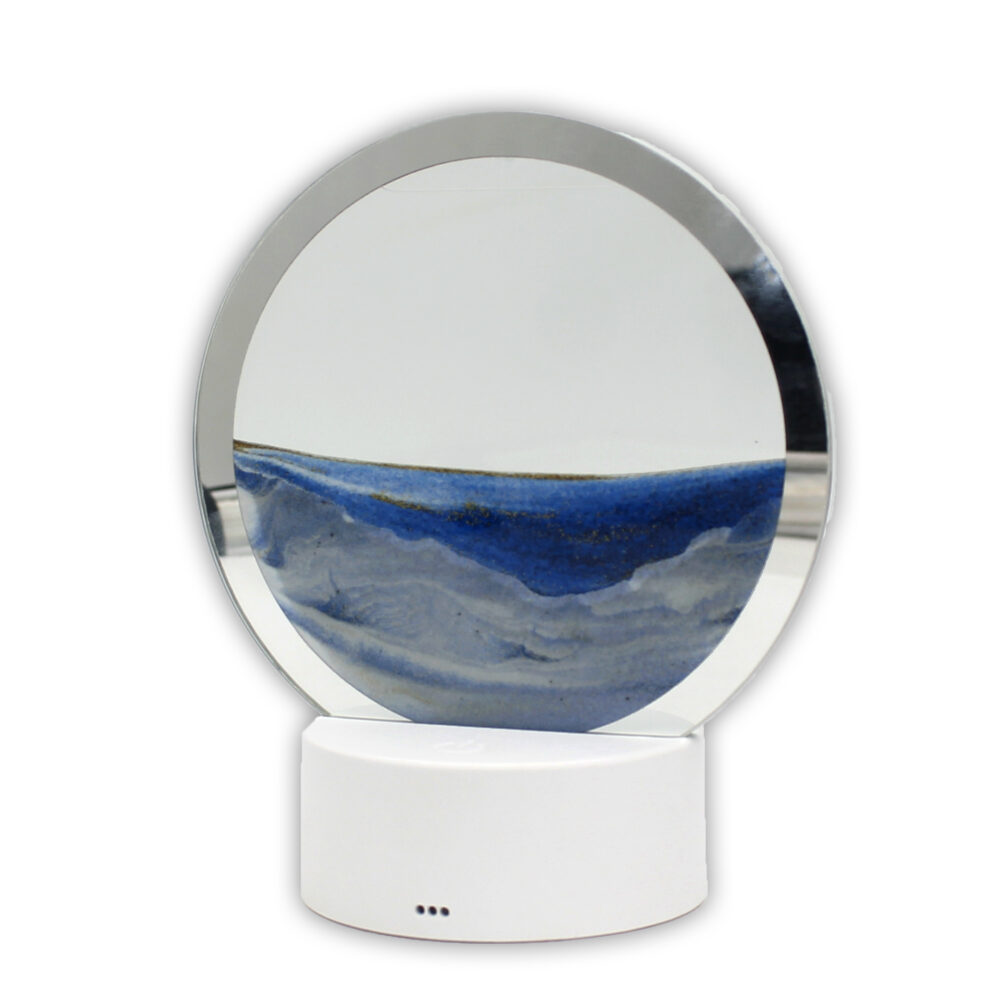 Moving Sand Art Frame Ornament LED - Blue
