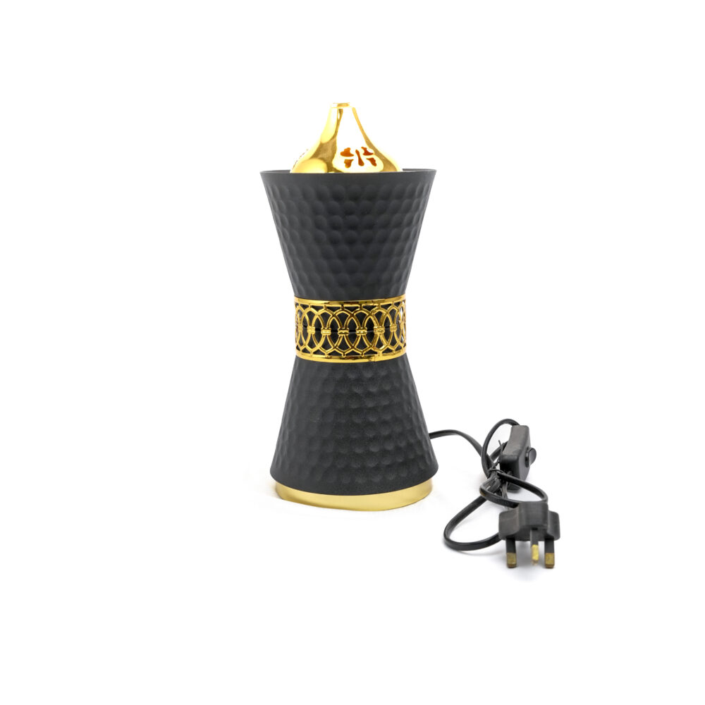 Electric Bakhoor Cylinder - Black & Gold