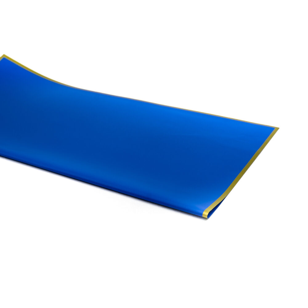 Wrapping with Gold Border - Blue