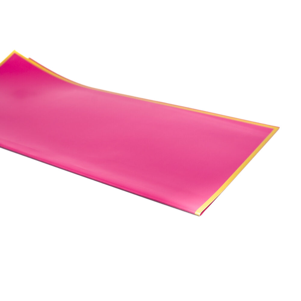 Wrapping with Gold Border - Magenta