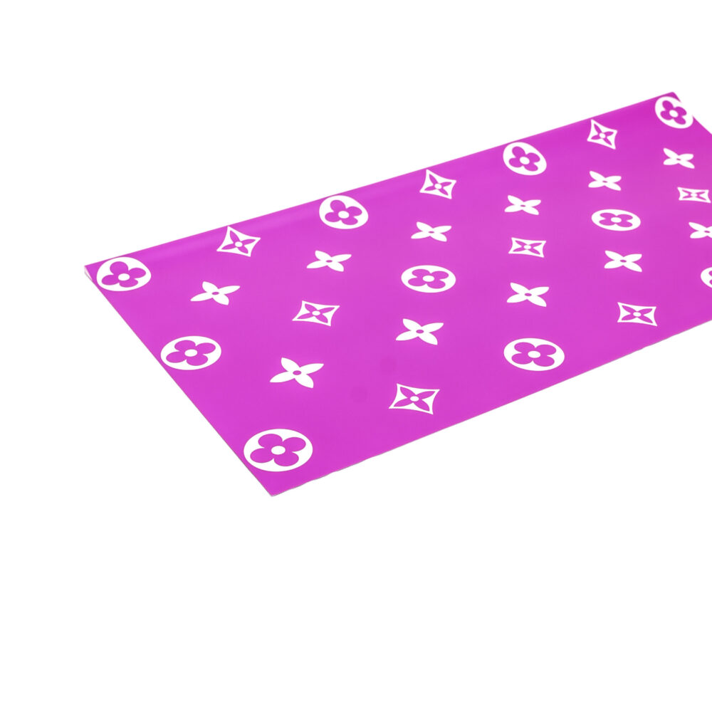 Designer-inspired monogram wrapping paper - Pink
