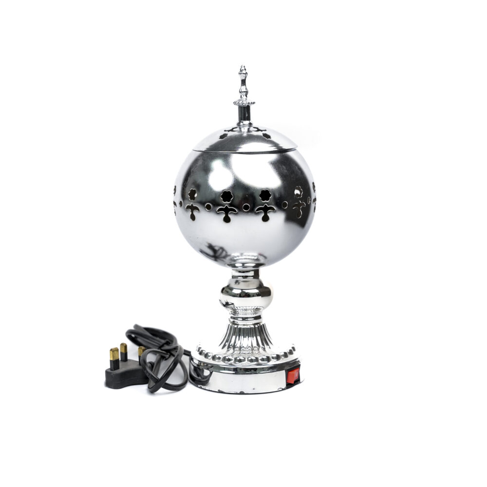 Electric Bakhoor Ball Shape - Silver
