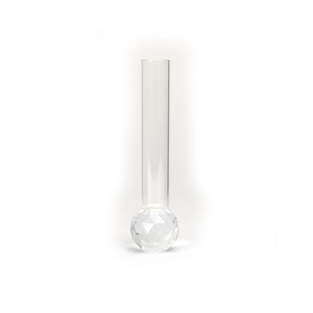Glass Tube Vase Ball Bottom - Medium