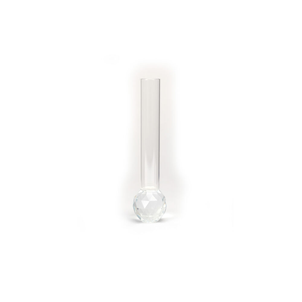 Glass Tube Vase Ball Bottom - Small