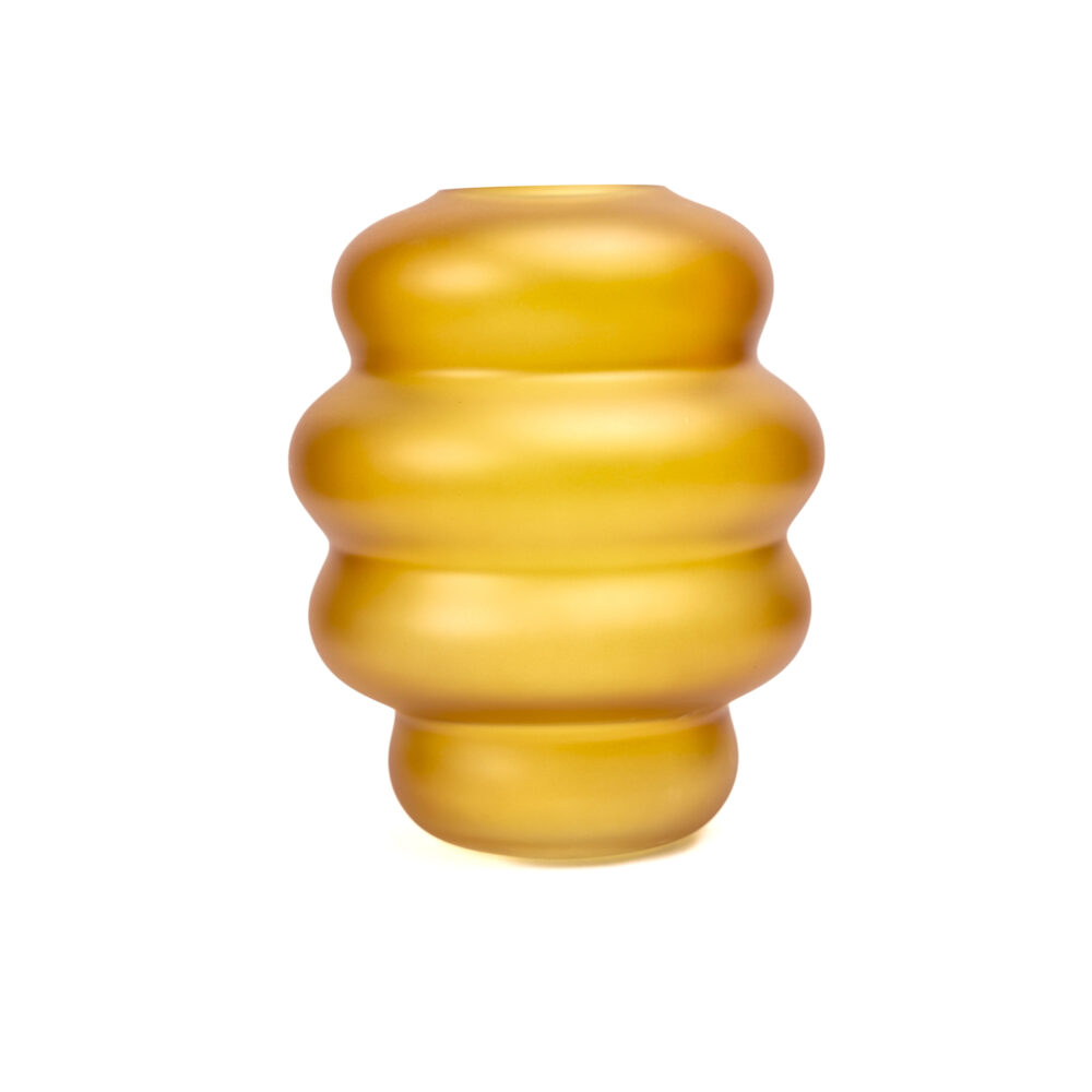 Color Beehive Ball Vase - Gold
