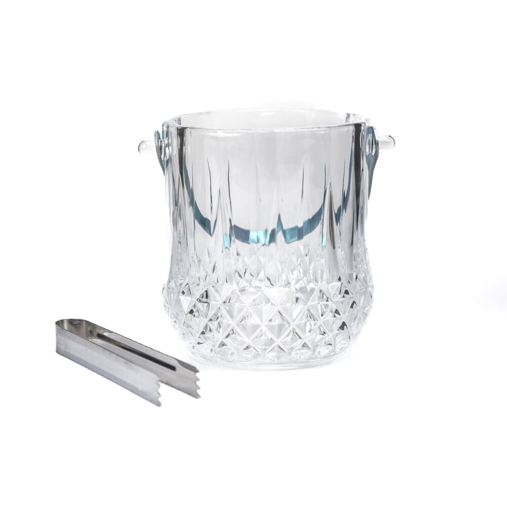 Ice Basket With Stainless Steel Tounge - Design 06