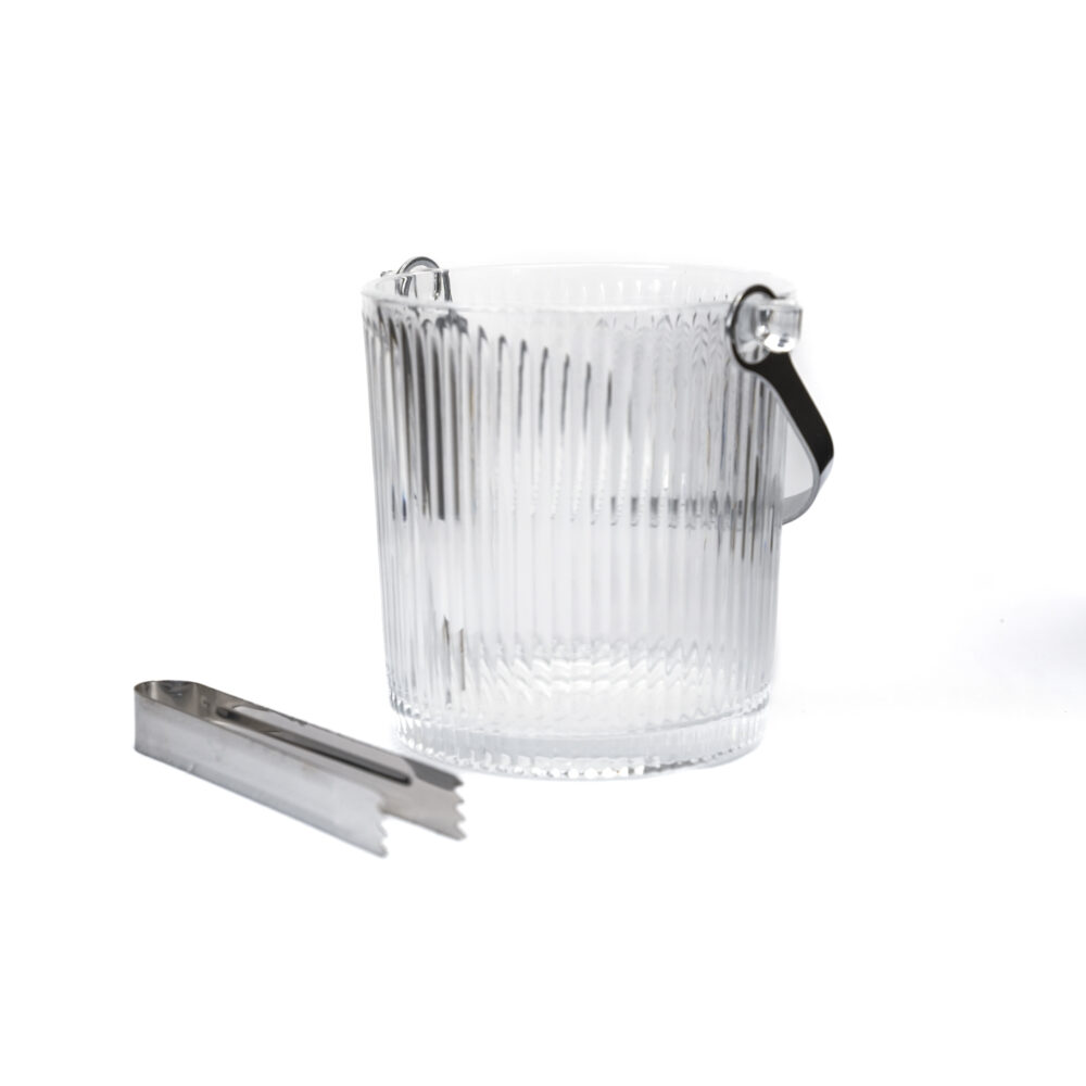 Ice Basket With Stainless Steel Tounge - Design 02