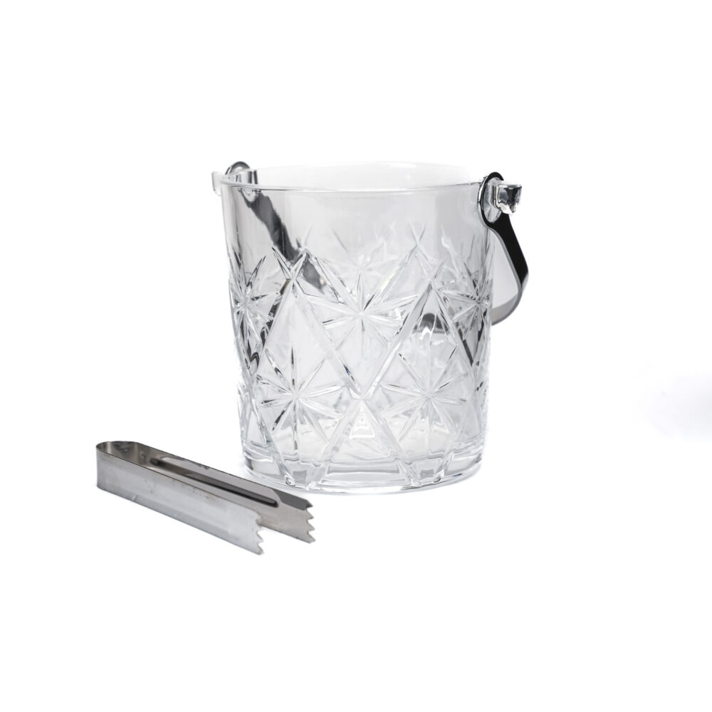 Ice Basket With Stainless Steel Tounge - Design 01