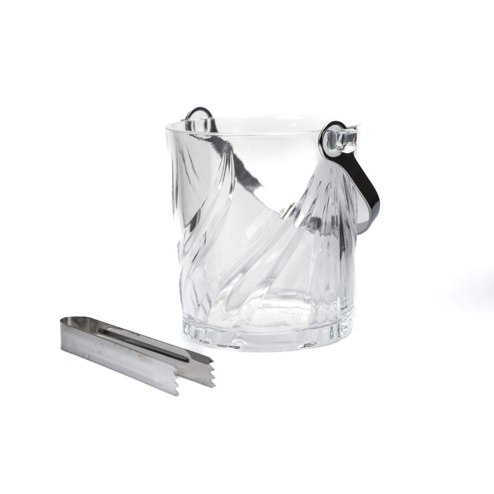 Ice Basket With Stainless Steel Tounge - Design 03