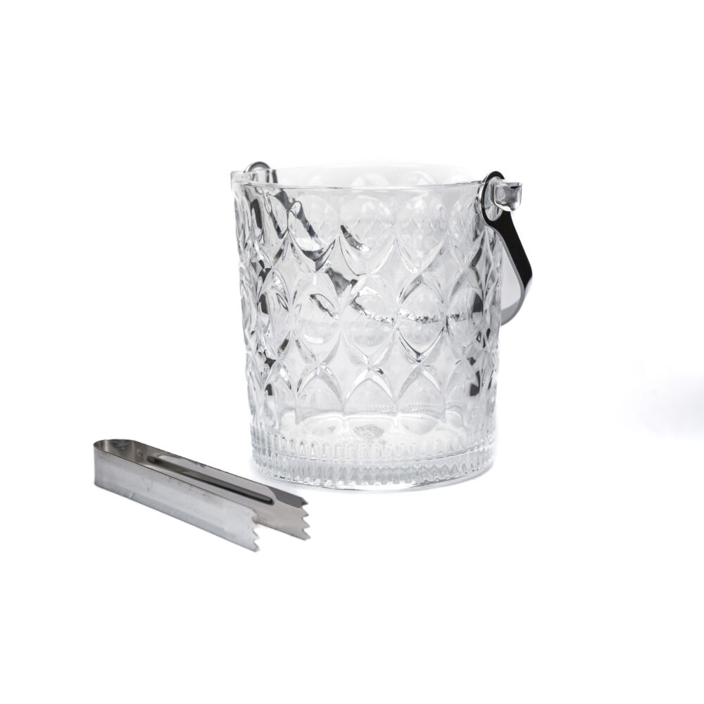 Ice Basket With Stainless Steel Tounge - Design 04