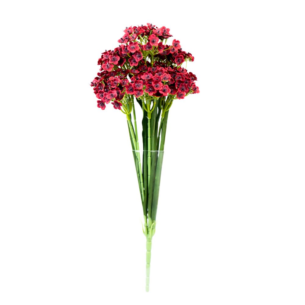Artificial Baby’s Breath Flower - Burgundy Red