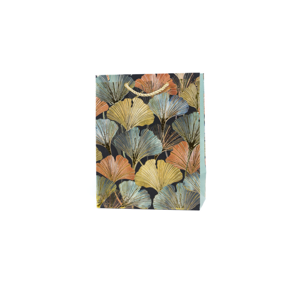 Ginkgo Elegance Autumn Noir Gift Bag - Small